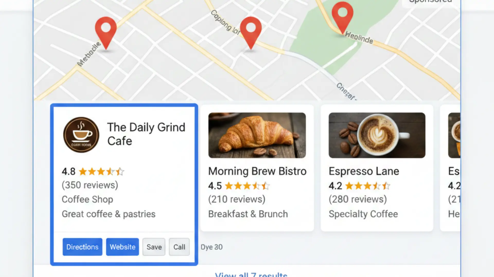Google Business Profile Optimization Service - Dashboard showing map rankings and local SEO metrics
